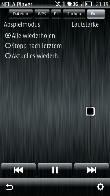 NEILA Player - Lautst�rke